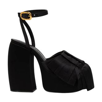 Marc Jacobs Sandalias de tac&oacute;n con plataforma The Bow - Shoes - Mujer - Negro - 36 EU
