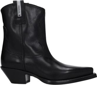Premiata Butterfly Enkellaarsjes - Dames - Cowboylaarzen - Zwart - 37 EU - Leer - Schoenen