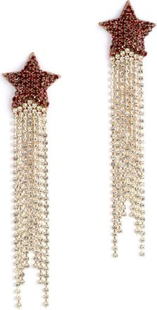 Deepa Gurnani Womens Evren Earrings In Ruby