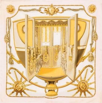 Hermès Sciarpa Coach by Francoise de la Perriere 90cm - Marrone