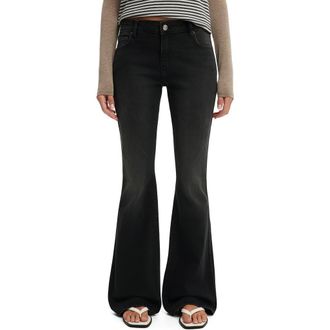 Cotton On Womens Mid Rise Bootcut Jean in Shadey Black at Nordstrom, Size 12