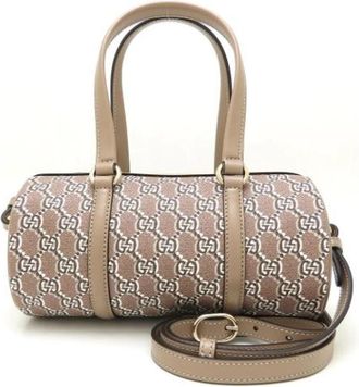 Gucci Tweedehands Canvas handtassen - Dames - Vintage Handtas - Veelkleurig - ONE Size - Leer - Vintage