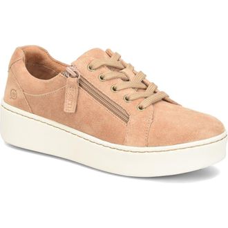 B&oslash;rn Moxie Platform Sneaker in Tan Leather at Nordstrom Rack, Size 6.5