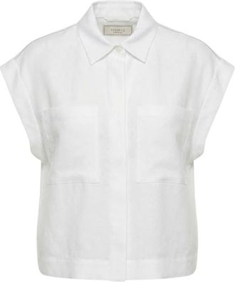 PESERICO Mujer, Blusas y Camisas, Blanco, Talla: S