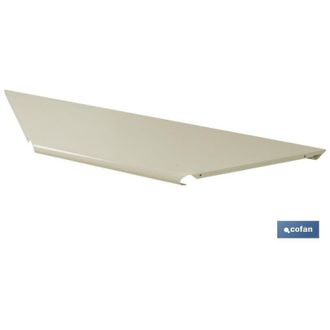 cofan Cofan Bandeja Rinconera Blanca Int 400mm, Bandeja Rinconera Para Expositor Rinc&oacute;n. Dos Medidas Disponibles: 400 (en Color Gris Y Blanco) Y 300 Mm (en 
