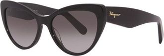 Ferragamo SF930S001 Cat-Eye Sunglasses - Black