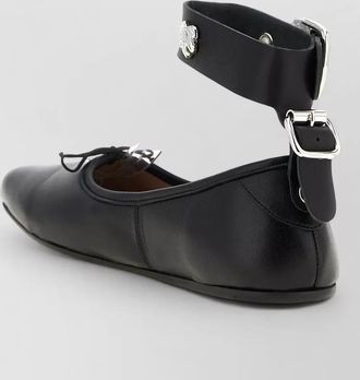 Vivienne Westwood bardot ballet flats square toe charm