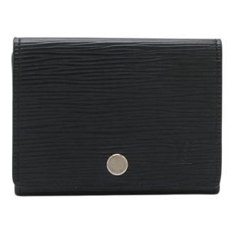 Louis Vuitton Pre-owned Wallets, female, Black, Size: ONE SIZE Pre-owned Envelope Epi Card Case