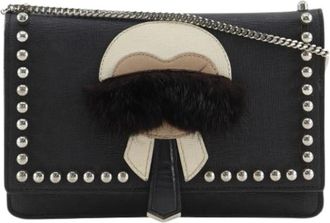 Fendi Pre-owned 8M0346 Schoudertas - Dames - Vintage Schoudertas - Zwart - ONE Size - Leer - Vintage