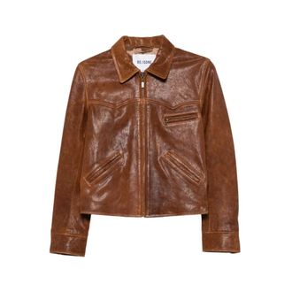 Re/Done Dev Jacket - Jackets - Mujer - Marr&oacute;n - M