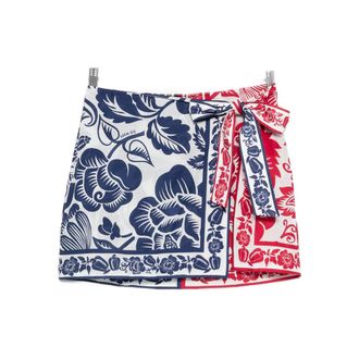 Farm Rio Skirts Blue, Red