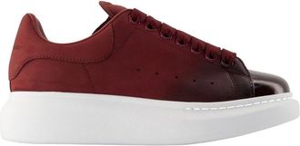 Alexander McQueen Oversized Sneaker - Dames - Sneakers - Rood - 37 EU - Leer - Schoenen