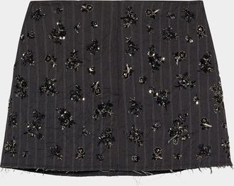 SIMKHAI Blaire Sequined Mini Skirt