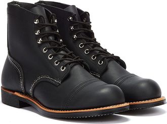 Red Wing Shoes Shoes Iron Ranger Harness Mens Black Boots Leather - Size UK 9.5