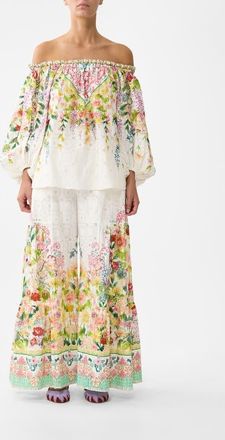 Camilla Trouser With Tiered Panels in The Call Of Catalonia at Nordstrom, Size Xx-Small Au