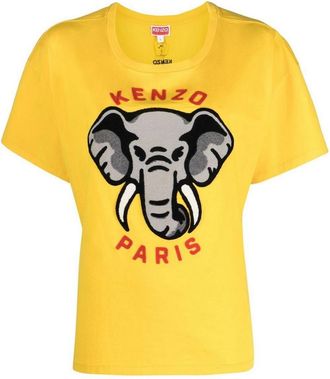Kenzo Relaxed fit T-shirt met olifantenlogo
