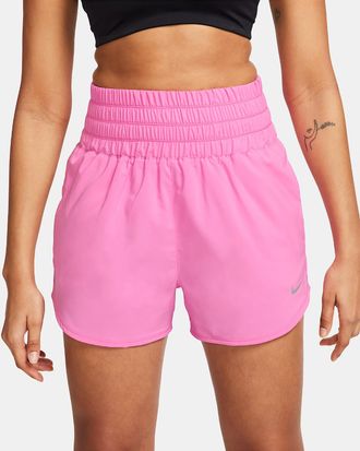 Nike One Shorts Womens Dri-FIT 3 Brief-Lined Ultra High-Waisted SRT405