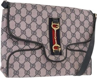 Gucci Pre-owned Cross Body Bags, female, Blue, Size: ONE SIZE Pre-owned Plastic Cross Body Bag