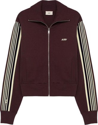 Autry Gebreid Viscose Volledige Rits Jas - Dames - Vesten met rits - Bruin - S - Hoodies & sweatvesten