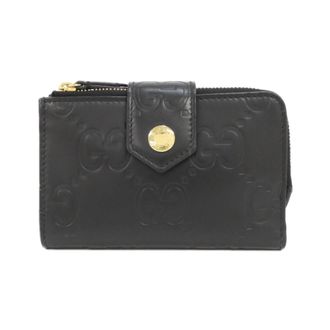 Gucci Black Gg Leather Wallet (Bi-Fold) (Pre-Owned)