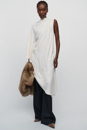Maeve Sleeveless Satin Tunic Top