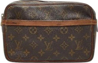 Louis Vuitton Pre-owned Cross Body Bags, female, Brown, Size: ONE SIZE Pre-owned Canvas Cross Body Bag