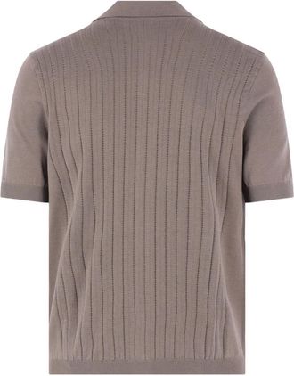 Brunello Cucinelli Mens Ribbed Buttoned Shirt Ss26 M