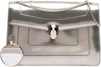 Bulgari Pre-owned Serpenti Schoudertas - Dames - Vintage Schoudertas - Grijs - ONE Size - Leer - Vintage