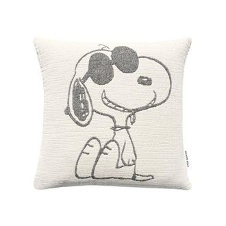 Maison Deux Peanuts Cushion Cover in Black - White at Nordstrom, Size 2Ft 0In X 2Ft 0In