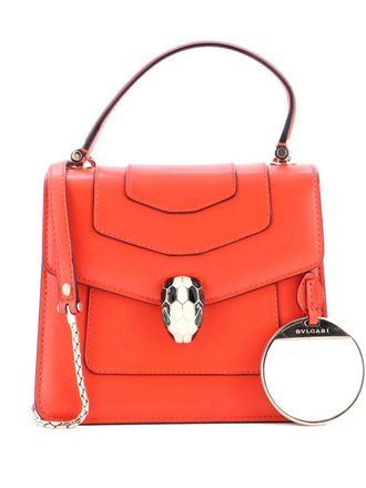 Bulgari Serpenti Forever Top Handle Bag Leather Small satchel - Oranje