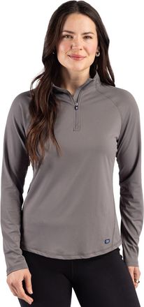 Cutter & Buck Prospect Recycled Featherlight Stretch Womens Quarter Zip