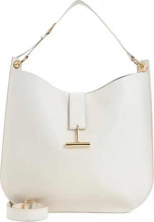 Tom Ford Tassen, Dames, Beige, ONE Size, Leer, Tara Large Crossbody