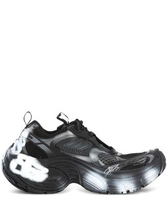 Balenciaga 6XL panelled sneakers - men - Polyurethane/Polyester/Fabric/Rubber/Rubber - 39 - Black