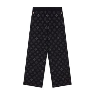 Casablanca Broeken, Heren, Zwart, M, Polyester, Monogram Jacquard Broek