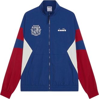 Diadora Fitness, Heren, Blauw, XL, Jacket Logo Exc. I