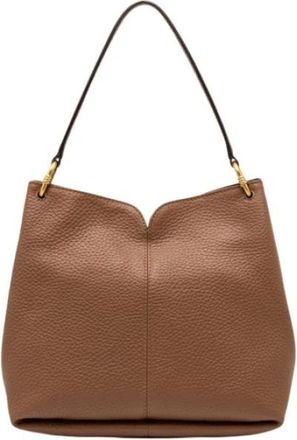 Gianni Chiarini Sandra Schoudertas - Dames - Schoudertassen - Beige - ONE Size - Leer - Tassen