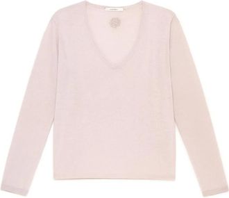 Maliparmi Colours Of The World Knit - Dames - V-hals truien - Roze - M - Wol - Truien & Vesten