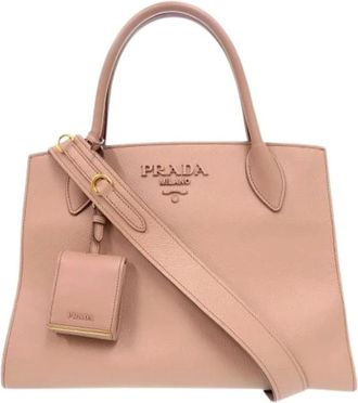 Prada Pre-owned Handbags, female, Pink, Size: ONE SIZE Pre-owned Vintage Handbag