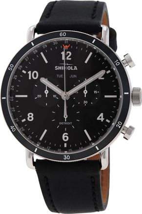 Shinola Canfield Chronograph Quartz Black Dial Mens Watch S0120089889