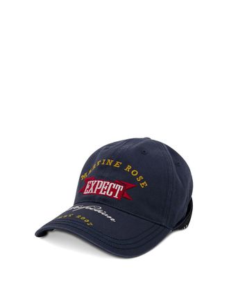 Martine Rose Navy Blue Cotton Canvas Baseball Cap