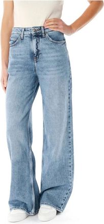 Lee Stella Wide Leg Jeans - Dames - Loose Fit Jeans - Blauw - W28 L31 - Katoen - Jeans