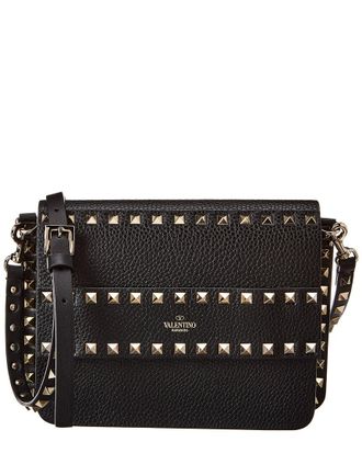 Valentino Rockstud Small Grainy Leather Crossbody