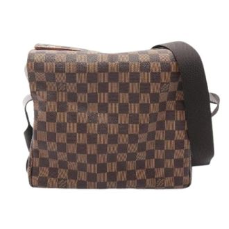 Louis Vuitton Pre-owned Naviglio Damier Schoudertas - Dames - Pre-owned - Bruin - Maat: ONE Size Leer