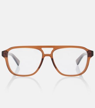 Bottega Veneta Triangle Stud aviator glasses