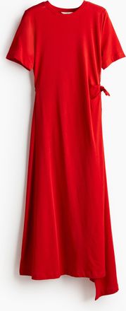 H&M T-Shirt-Kleid in Wickeloptik - Red