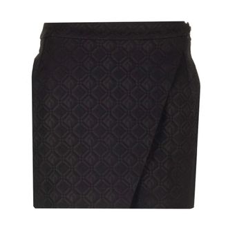 Marine Serre Moon Diamant Mini Skirt - female - Marine Serre - Short Skirts - Black - XS - Skirts