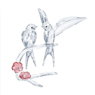 Swarovski Feathered Beauties Swallows Crystal Figurine