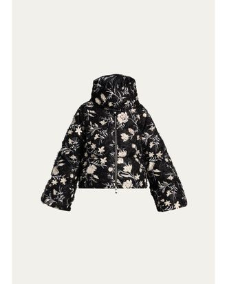 Moncler Perroquet Floral Down-Fill Jacket