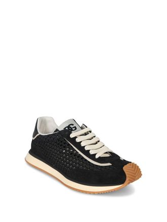 Dolce & Gabbana Leather And Fabric Low-Top Sneakers