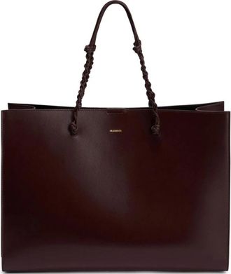 Jil Sander Tassen, Dames, Bruin, ONE Size, Leer, Tangle Tote Bag